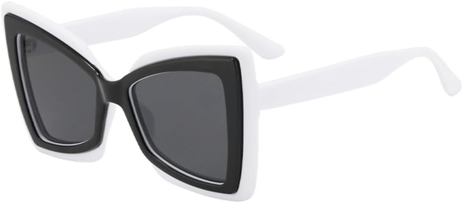 

Солнцезащитные очки UV400 - увеличенный размер, "кошачий глаз", леопардовый принт, градиент, для женщин и мужчин, для бега и занятий спортом на открытом воздухе generic, White-black