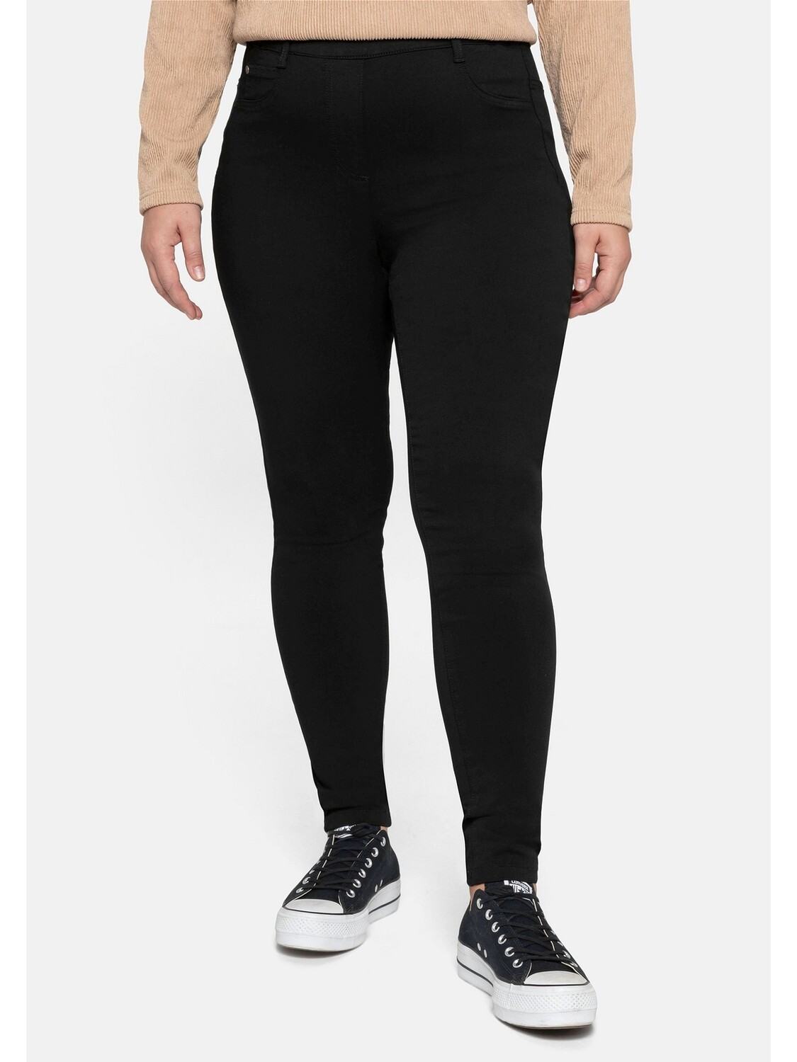 

Брюки sheego Treggings, черный