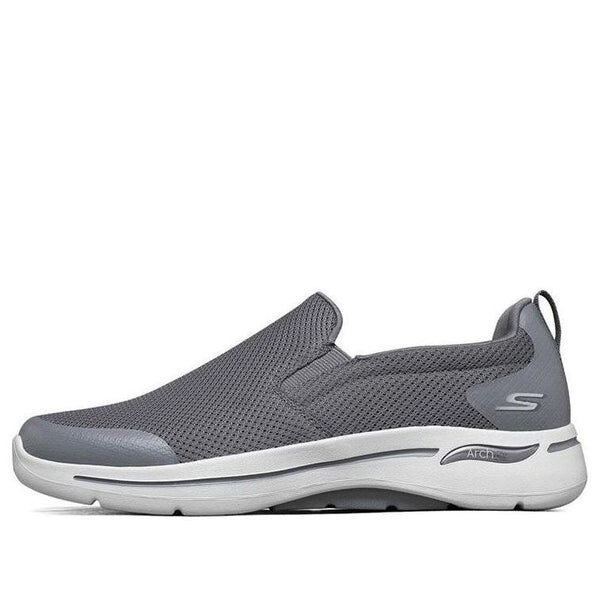 

Кроссовки go walk arch fit low-top running shoes grey Skechers, серый