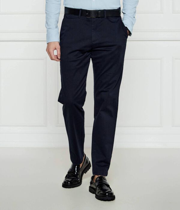 Брюки-чинос атласные Tommy Hilfiger Harlem Tapered Fit, синий — фото 3