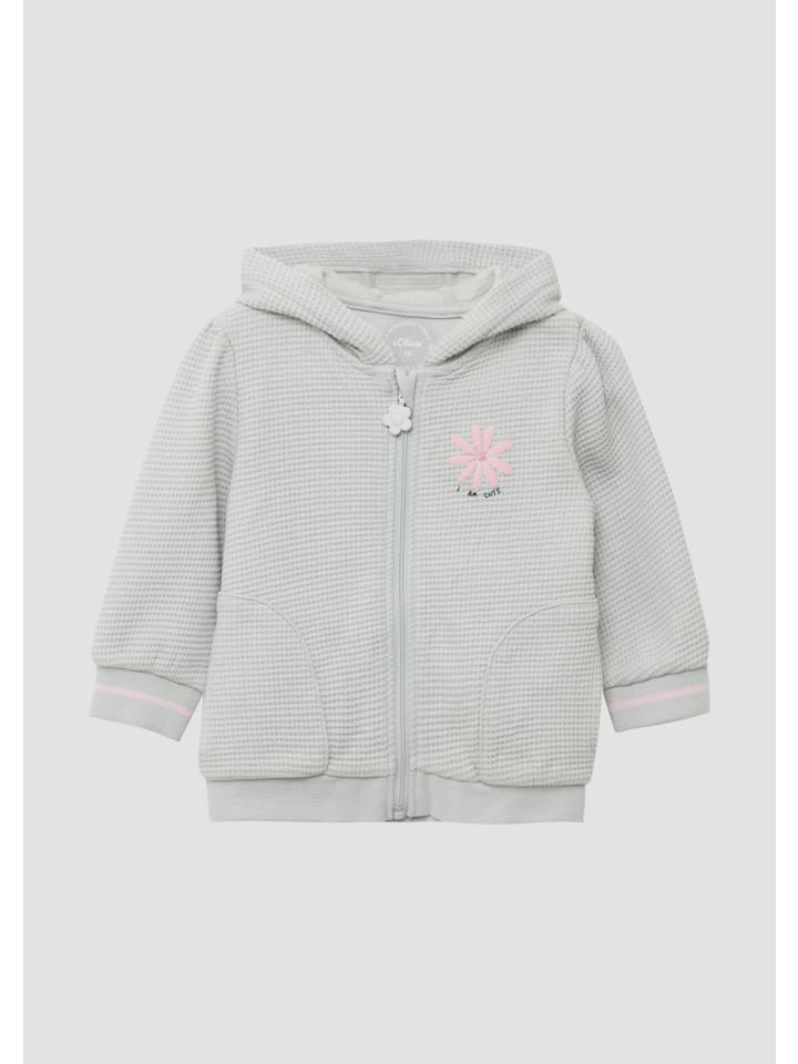 

s.Oliver Толстовка-куртка 9008_светло-серого цвета