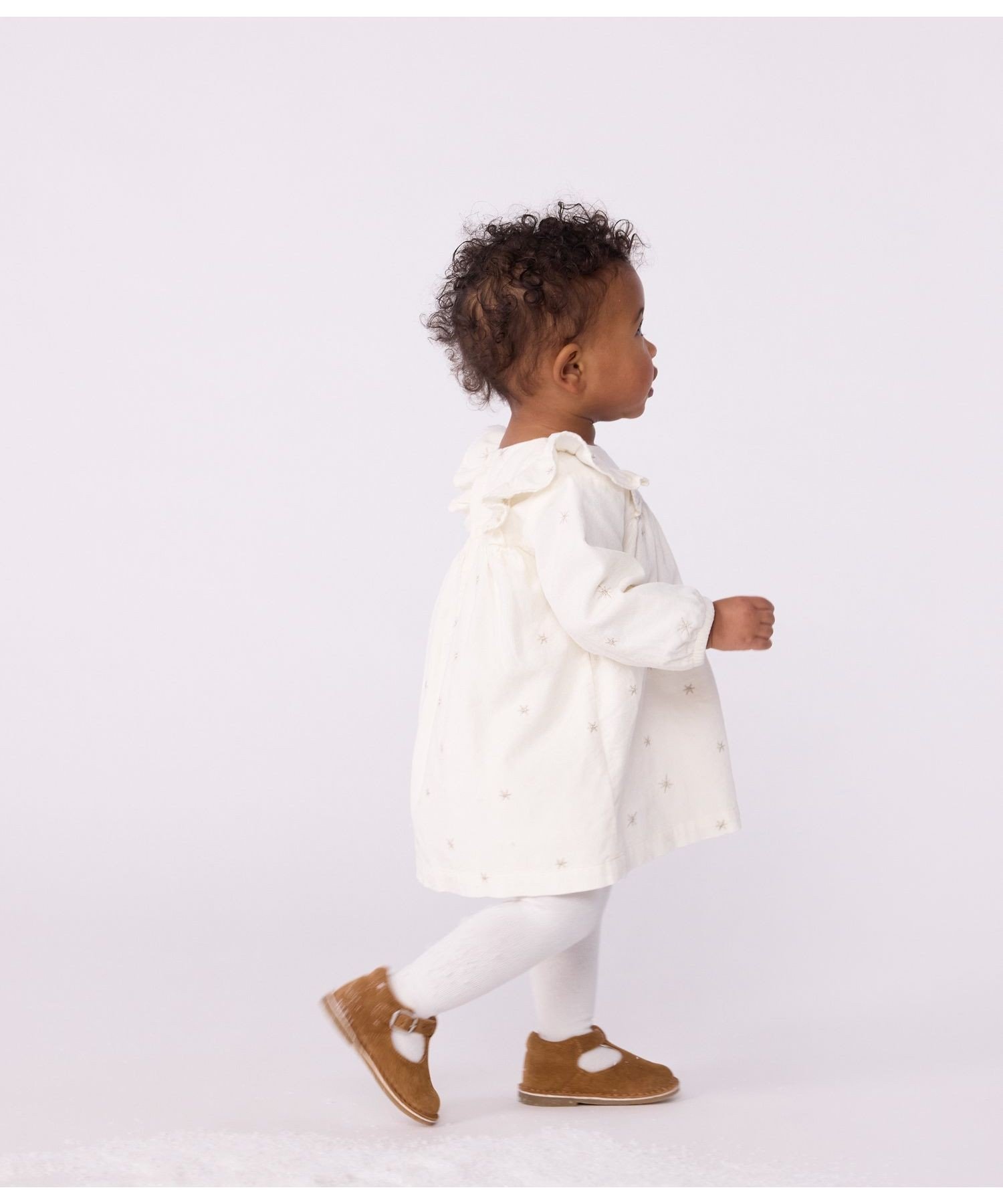Платье один кусочек Petit Bateau, Off-white/Gray — фото 2