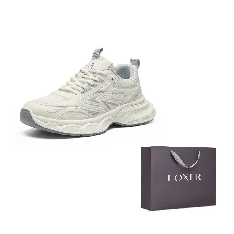 

Скользостойкие, износостойкие, легкие низкие массивные кроссовки Unisex FOXER, бежевый