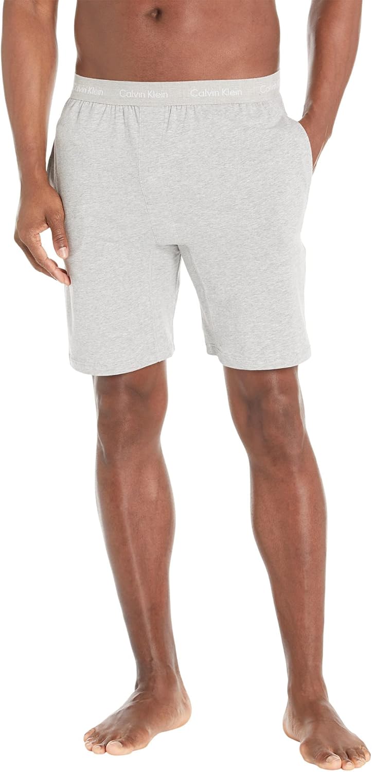 

Мужской комплект шорт для сна Calvin Klein из хлопка и эластичного хлопка, Grey Heather