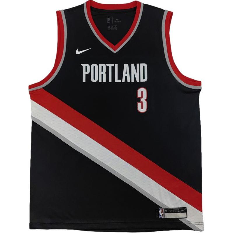 Nike Майка nba Portland Trail Blazers black для подростков — фото 2