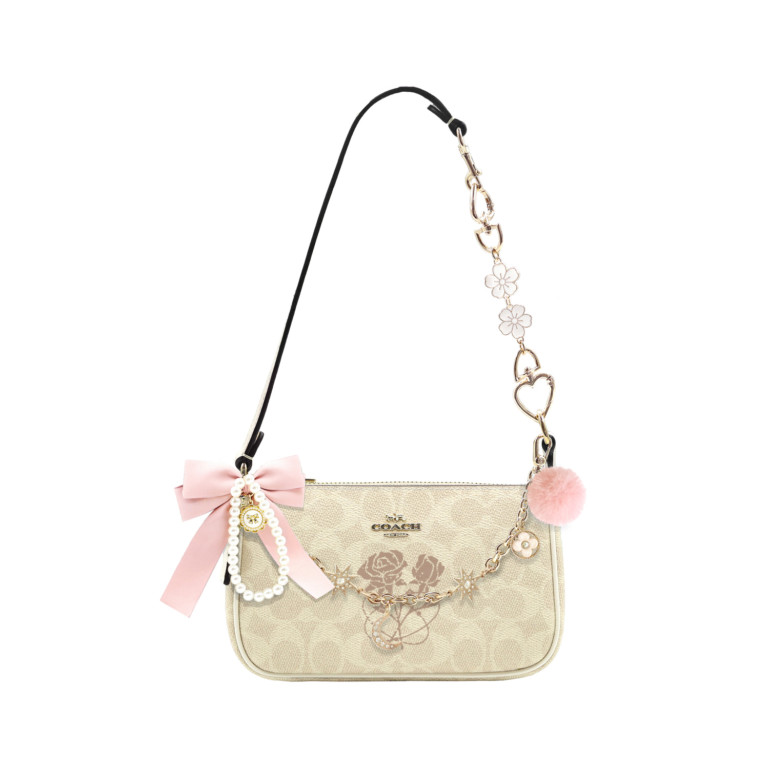 

COACH Нолита сумка через плечо, Rose Mist Island