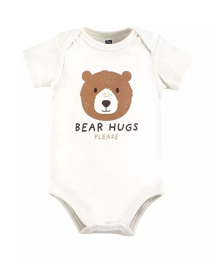 Хлопковые боди для маленьких мальчиков, медвежьи объятия Hudson Baby, зеленый — фото 3