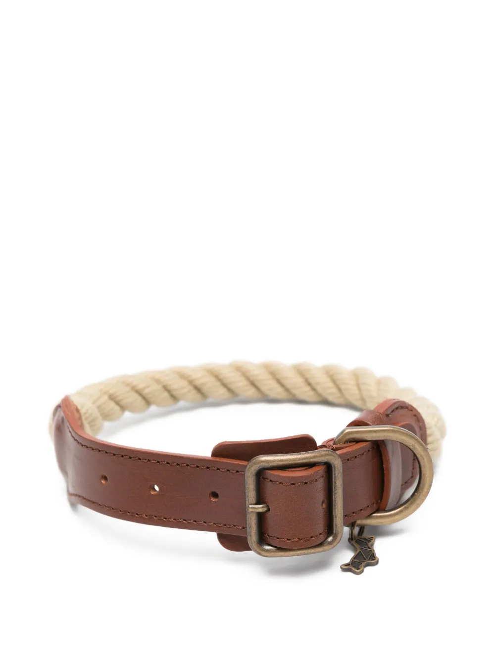 

Ошейник для питомца с кулоном-амулетом из веревки POLDO DOG COUTURE, нейтральный