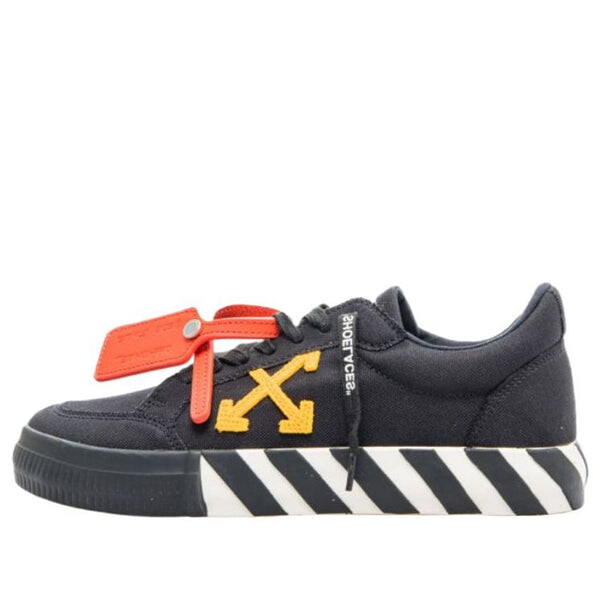 

Кроссовки vulcanized low canvas 'black orange white' Off-White, черный