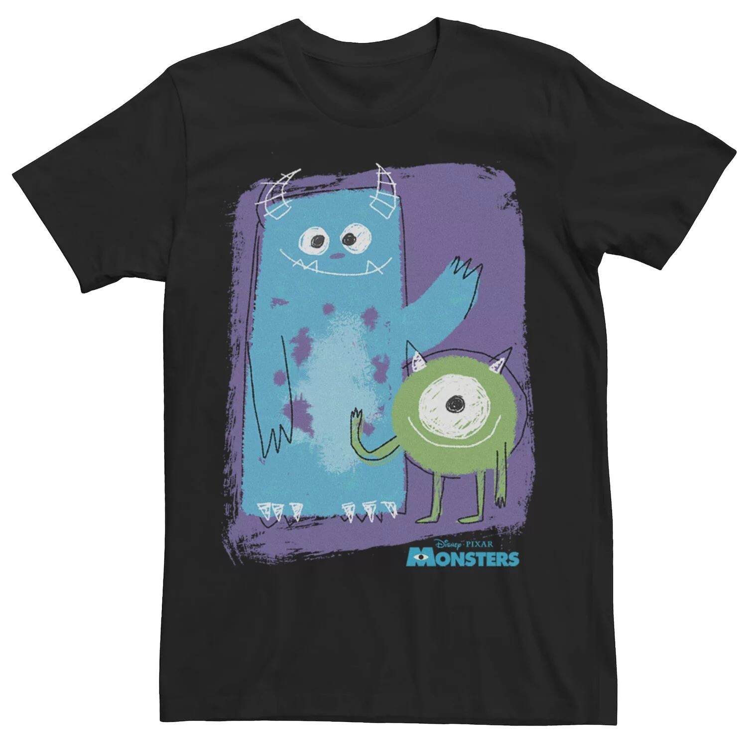 

Мужская футболка Disney/Pixar Monster's Inc. с рисунком Майка и Салли Licensed Character