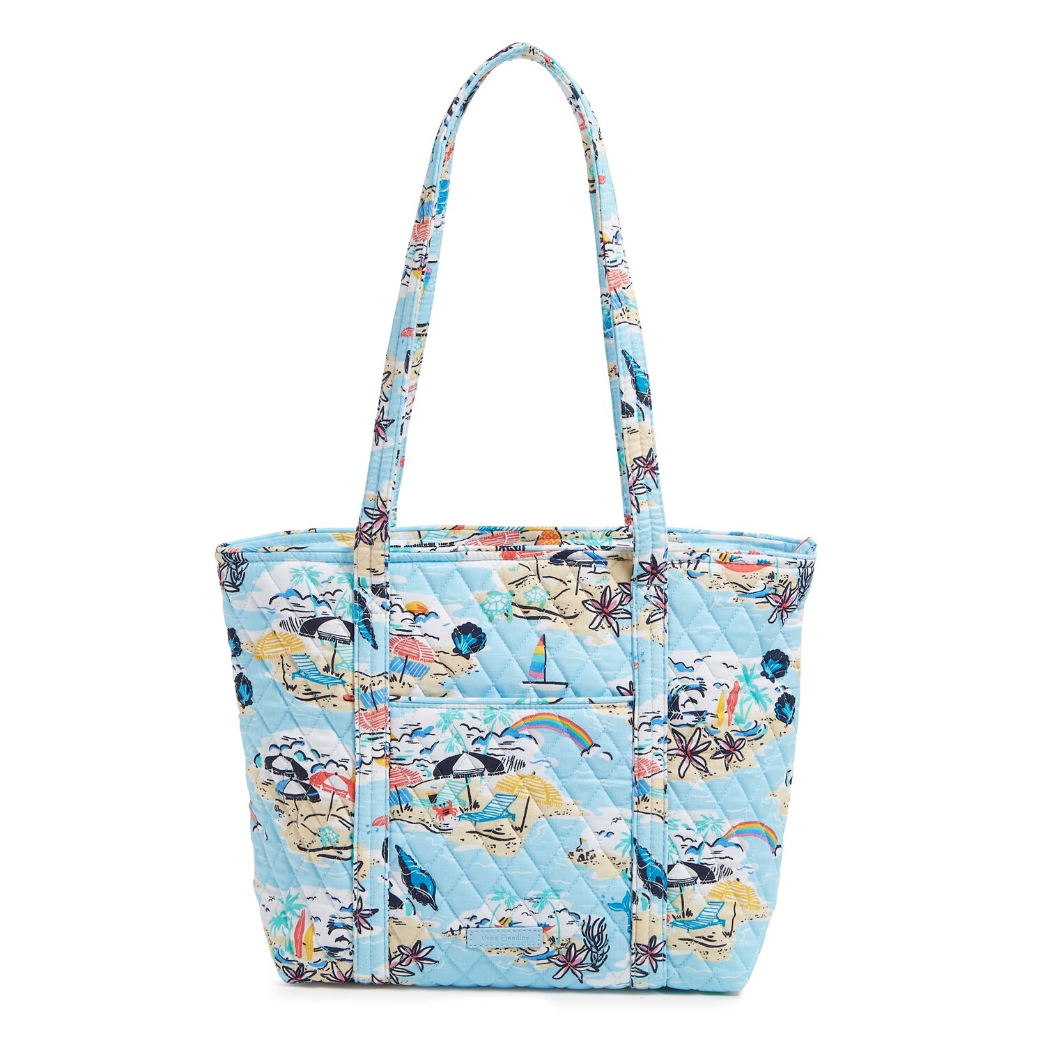 

Маленькая хлопковая сумка-тоут Vera Outlet Vera Bradley, цвет Beach Treasures
