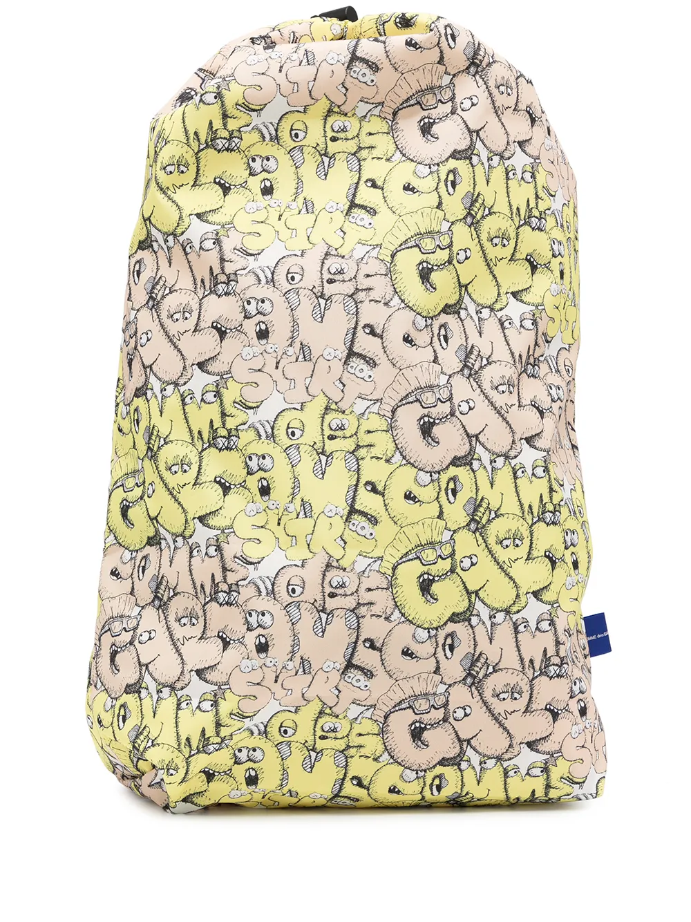 

Рюкзак с логотипом из коллаборации с Kaws Comme Des Garçons Shirt, желтый