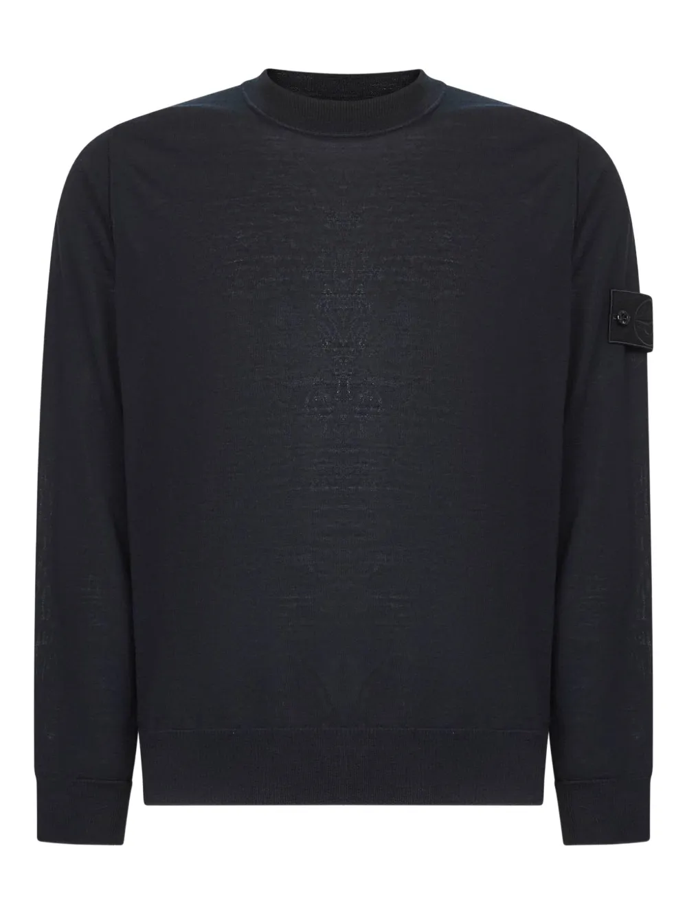 

Шерстяной свитер с круглым вырезом Stone Island, синий