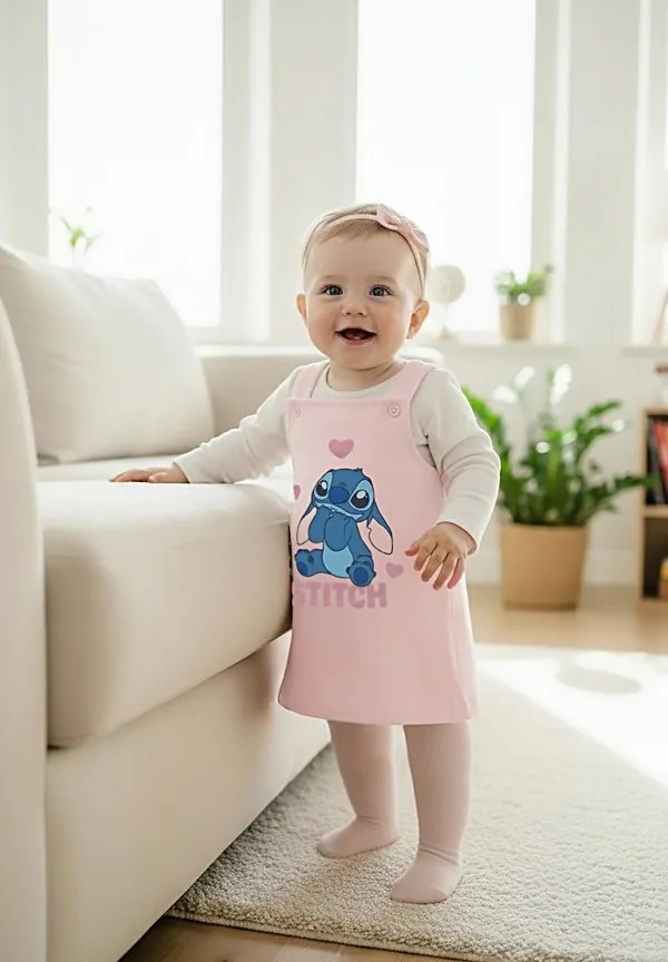 Дневное платье disney lilo stitch baby latzkleid stitch kleid mit trägern Disney, Rosa