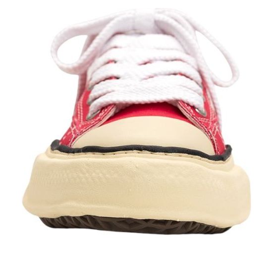 Maison Mihara Yasuhiro Peterson OG Vintage Sole Canvas Low 'Red' — фото 4