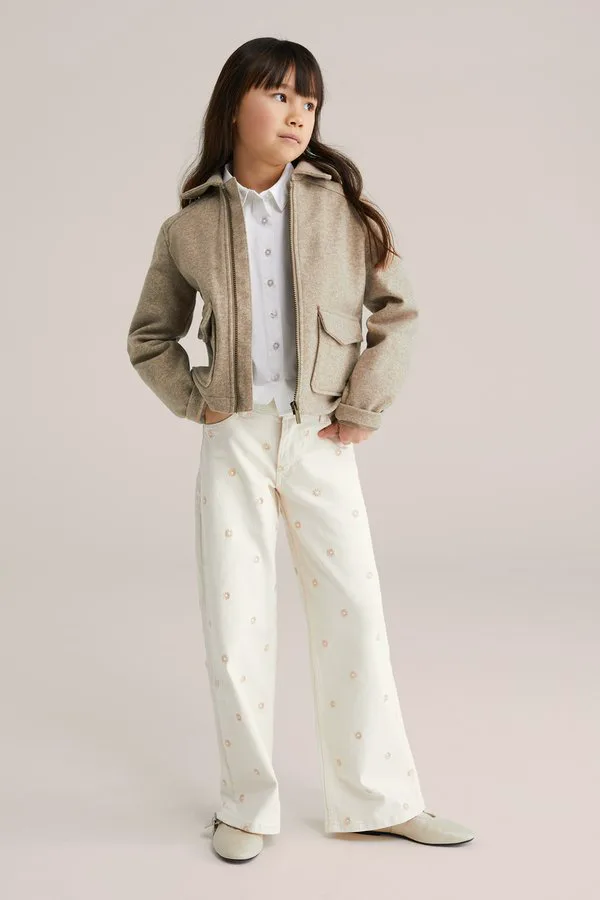 Джинсы свободного кроя blue ridge We Fashion, Beige