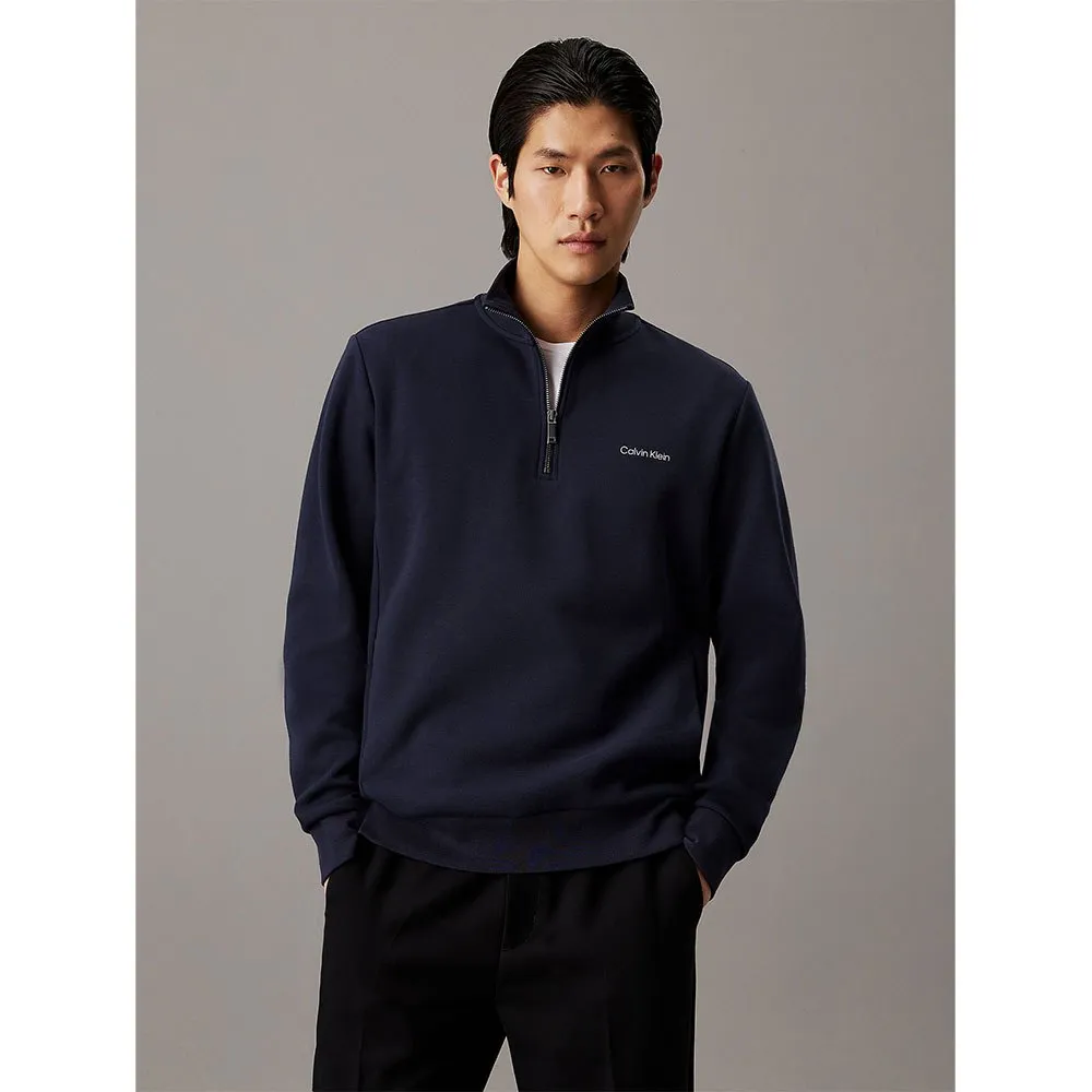 

Толстовка Calvin Klein Micro Logo Repreve half zip, синий