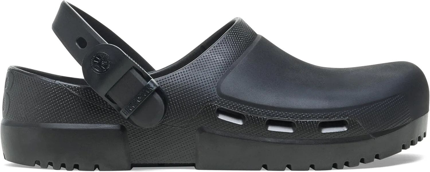 Рабочие антистатические сабо Birkenstock Birki Air 2.0 унисекс из полиуретана с вентиляционными отверстиями, черный — фото 2