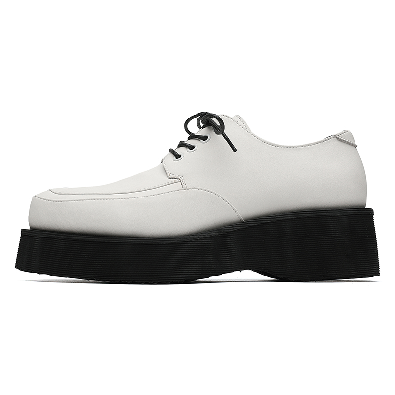 

FAPAI Мужские повседневные кроссовки низкие черно-белые белые, цвет White