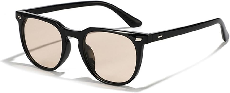 

Солнцезащитные очки UV400 для мужчин и женщин | Круглые заклепки, зеленые | Линзы конфетных цветов, идеально подходят для вождения и занятий спортом на открытом воздухе generic, Black Champagne