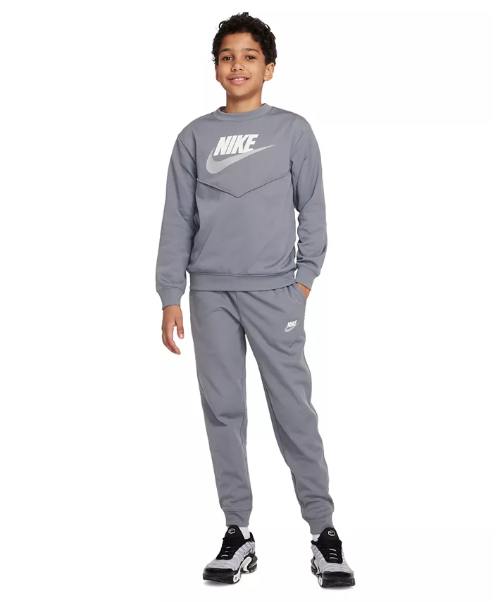 

Детский спортивный костюм Big Kids Sportswear Tracksuit Nike, серый