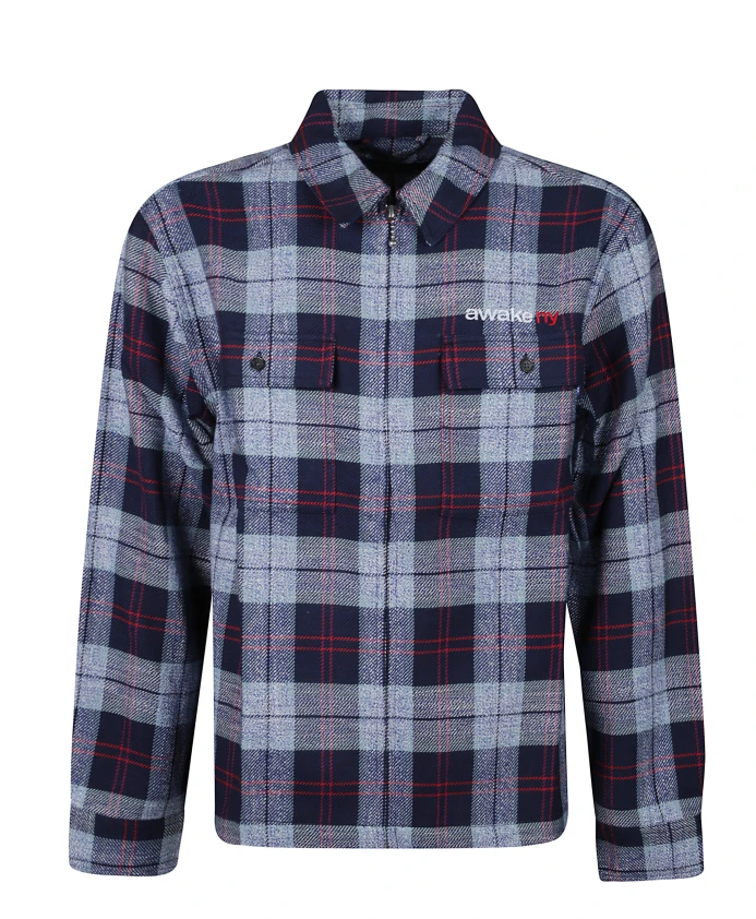 

Фланелевая рубашка на молнии Awake Ny, мультиколор