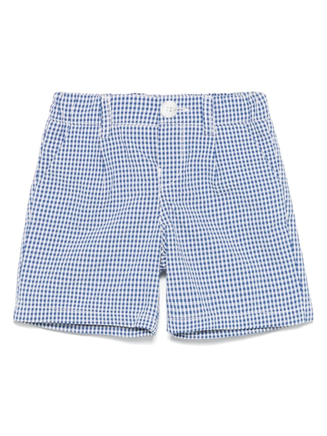 

Fay Kids шорты в клетку гингем, синий