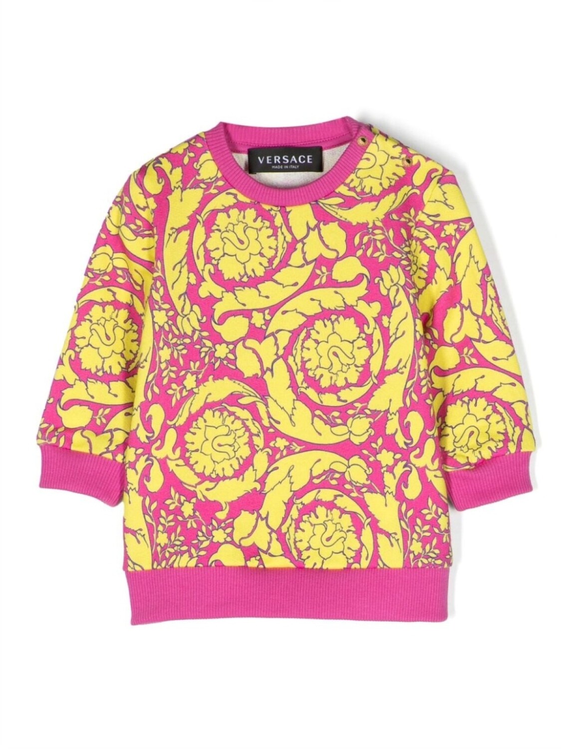 

Толстовка с принтом Barocco Versace Kids, розовый