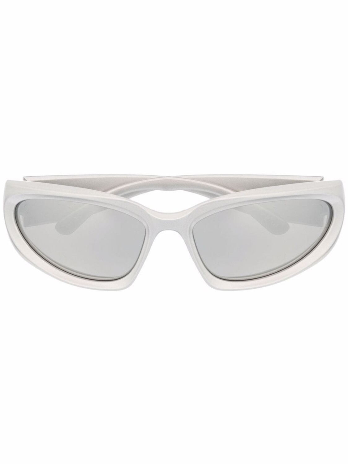 

Balenciaga Eyewear солнцезащитные очки Swift в овальной оправе, серебристый