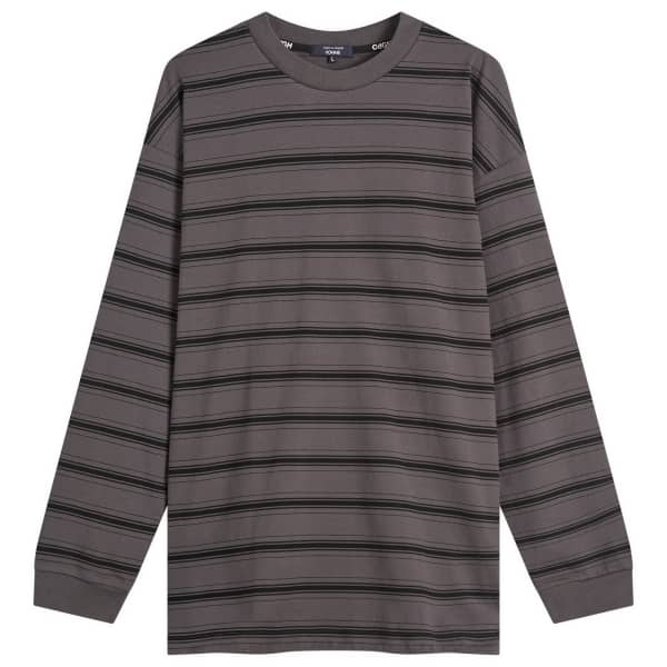 

Футболка с длинным рукавом в полоску Comme Des Garçons Homme, серый