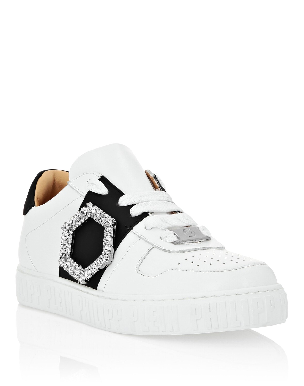 

Кожаные кроссовки Lo-Top Philipp Plein, цвет White / Black
