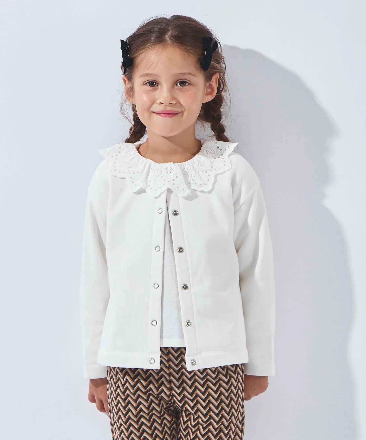 Кардиган на кнопках с флисовой подкладкой Ever Closet, white