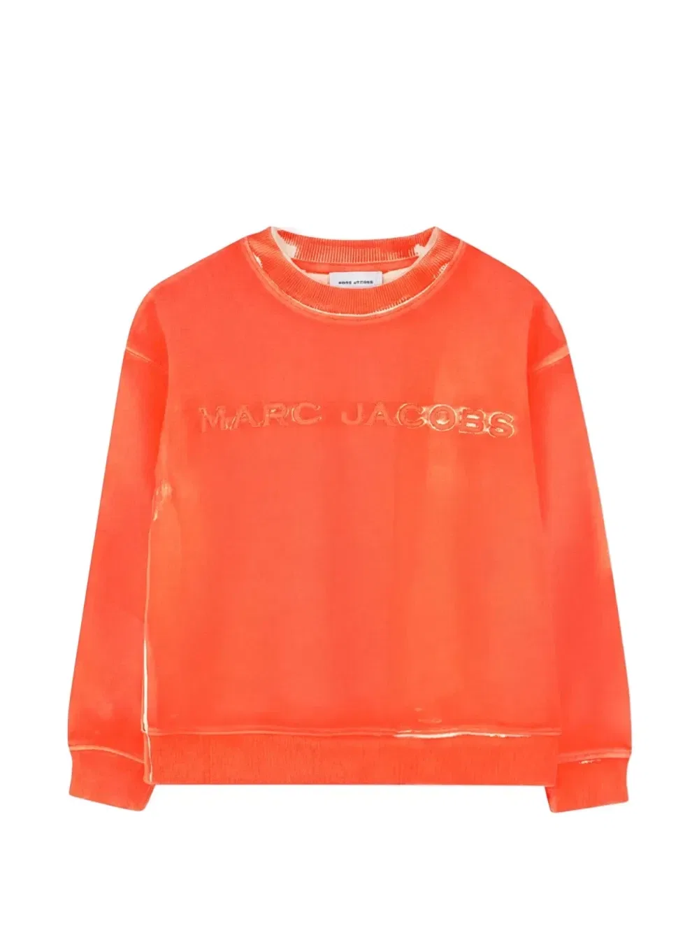 Толстовка с тисненым логотипом Marc Jacobs Kids, оранжевый