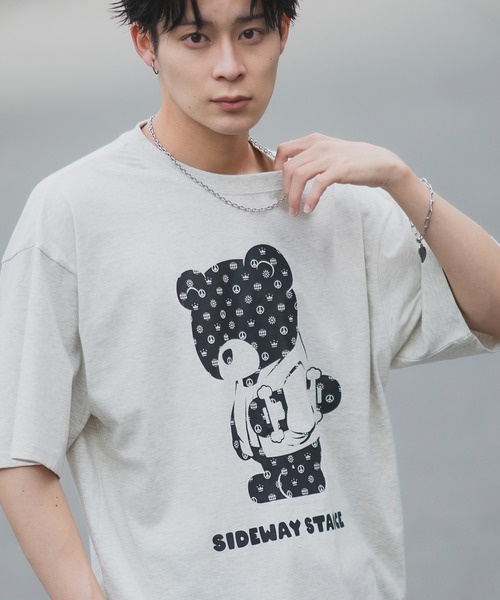 

Футболка с короткими рукавами и графическим принтом Sideway Stance, серая