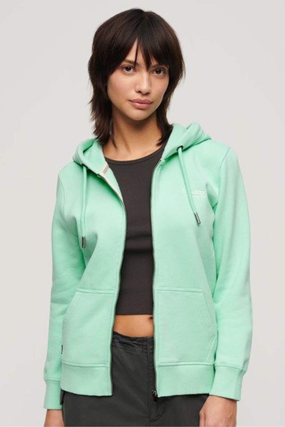 

Толстовка Essential с логотипом Superdry, зеленый