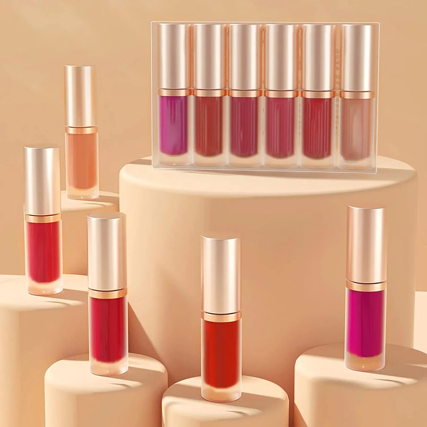 Набор блесков для губ Velour Lip Gloss Generic, 12 мл, цвет b — фото 2