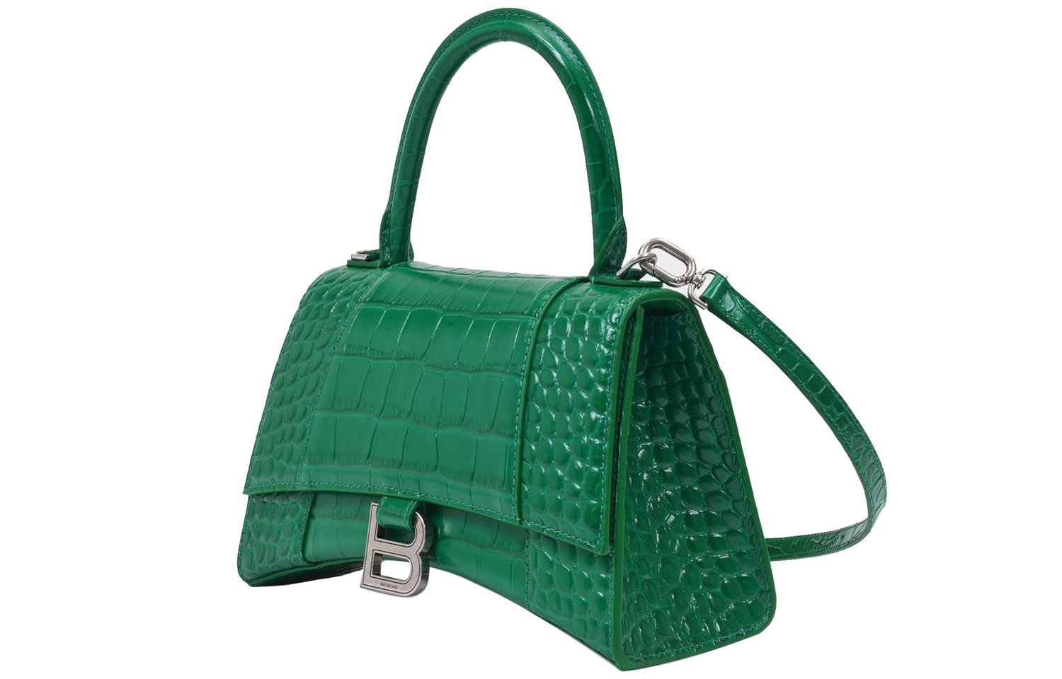 Маленькая сумка-песочница Balenciaga женская зеленая — фото 2