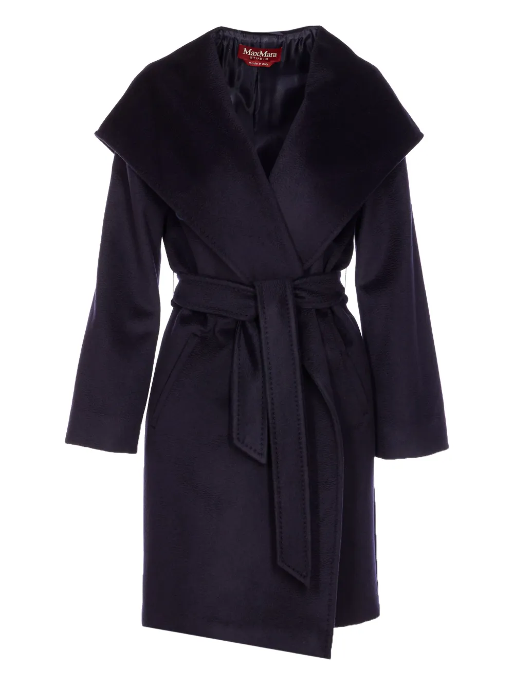 

Пальто с поясом MAX MARA, синий