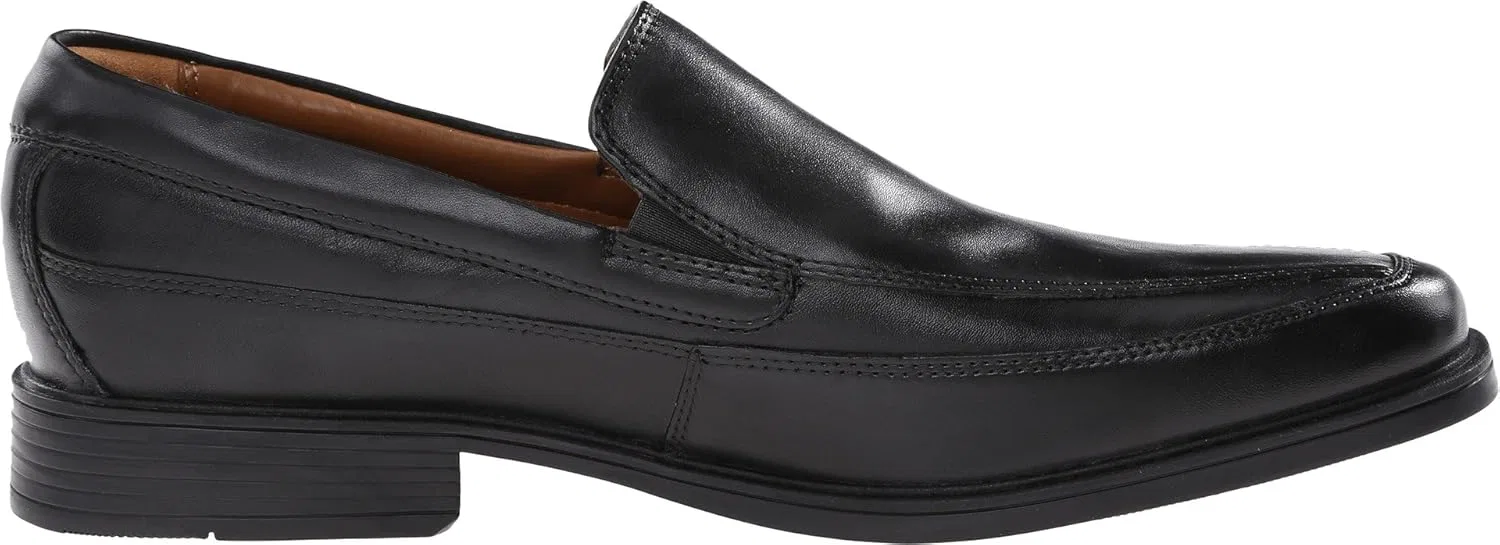 Мужские кожаные туфли Clarks Tilden Free с широкой колодкой, черные, размер 49 EU — фото 3