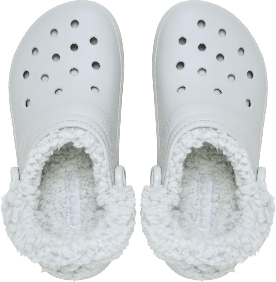 Классические сабо Crocs унисекс для взрослых на флисовой подкладке, мягкие тапочки для женщин и мужчин, Atmosphere — фото 3