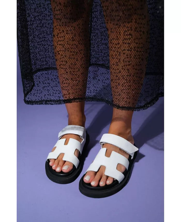 Сандалии Morte Leather Slide (женские) Forever & Always Shoes, белый