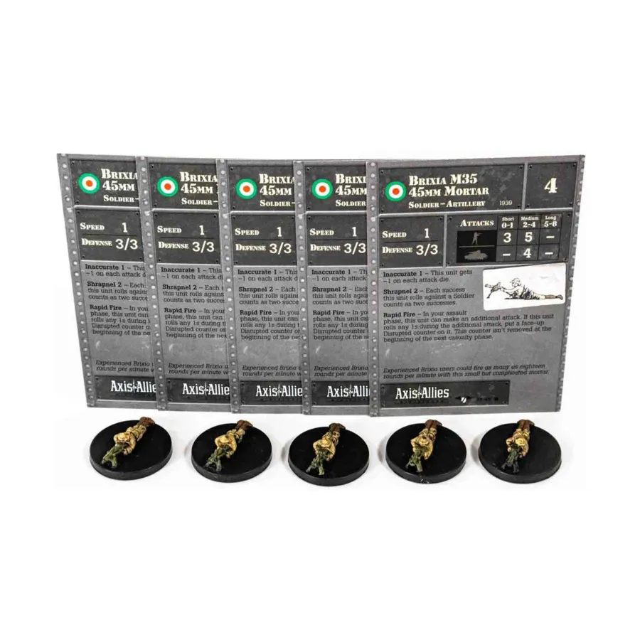 

45-мм миномет Brixia M35 (C) x5, Axis & Allies - Collectible Miniatures Game - Contested Skies Singles