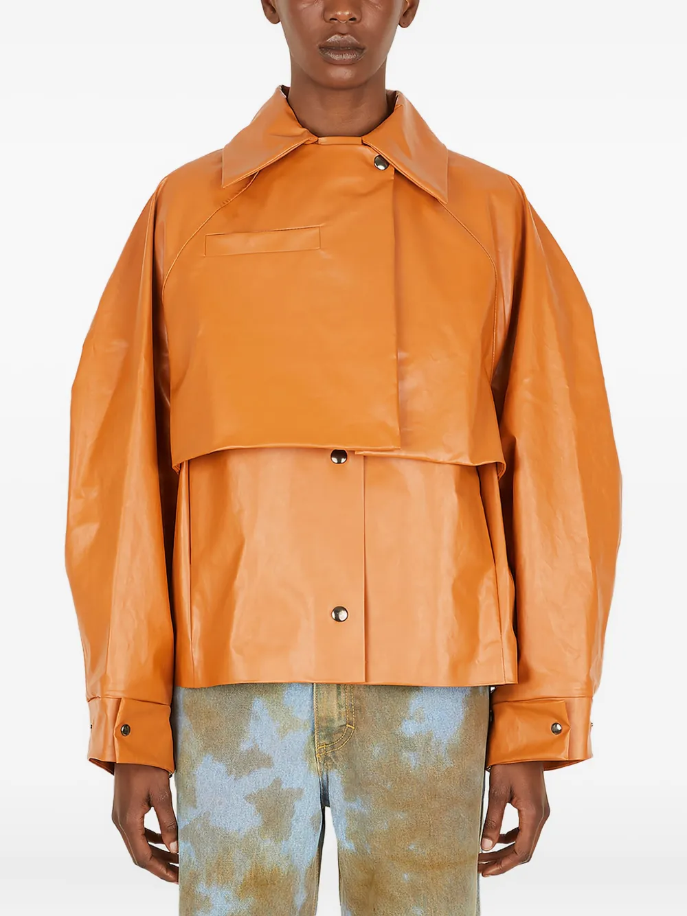 

Многослойный тренч Kassl Editions, оранжевый