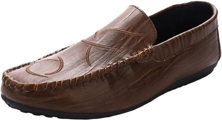 Мужские лоферы из искусственной кожи, повседневные, Brown UOPYNE
