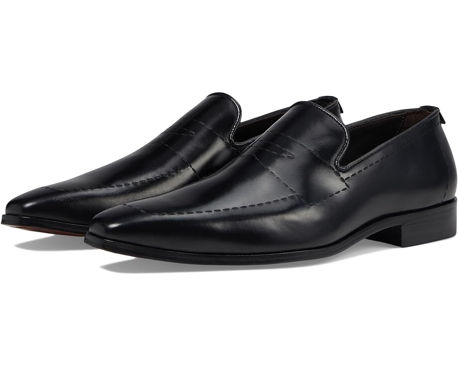 

Лоферы Massimo Matteo Stitched Penny Loafers, черный