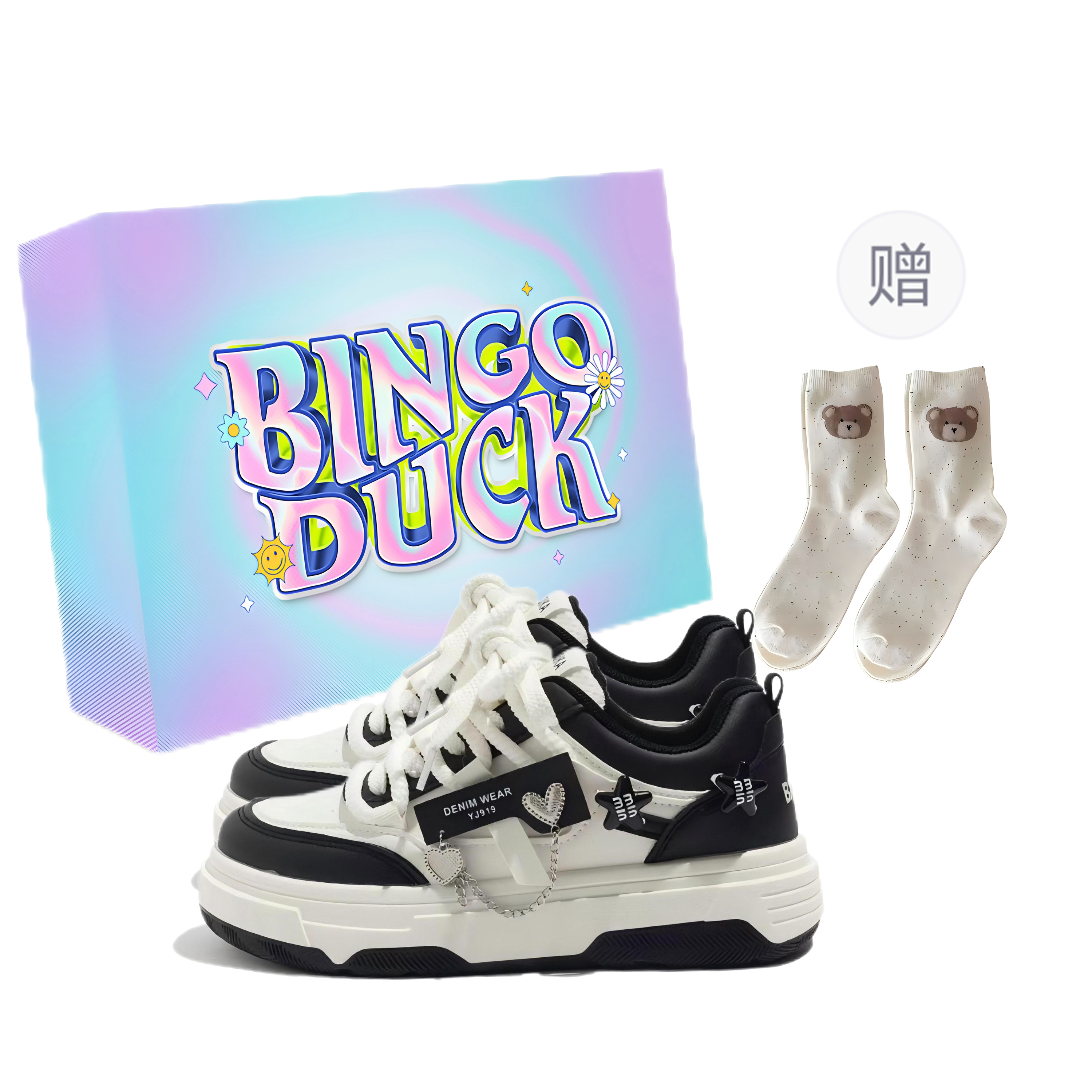 

Детские скейтерские кроссовки Grade School BINGO DUCK, черный