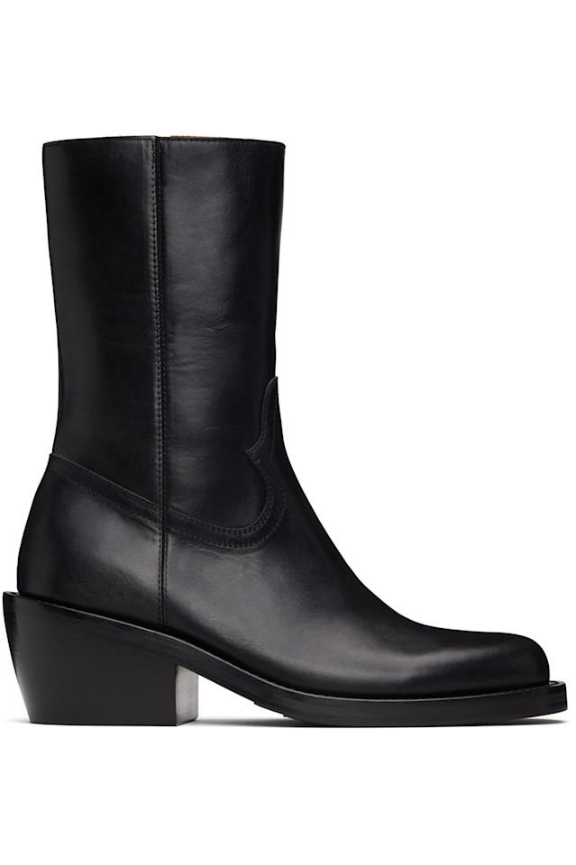 

Сапоги на молнии Dries Van Noten, черный