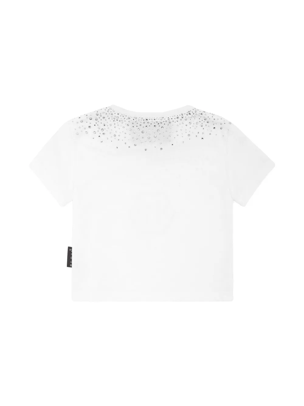 Укороченная футболка Hexagon Strass Philipp Plein, белый — фото 2