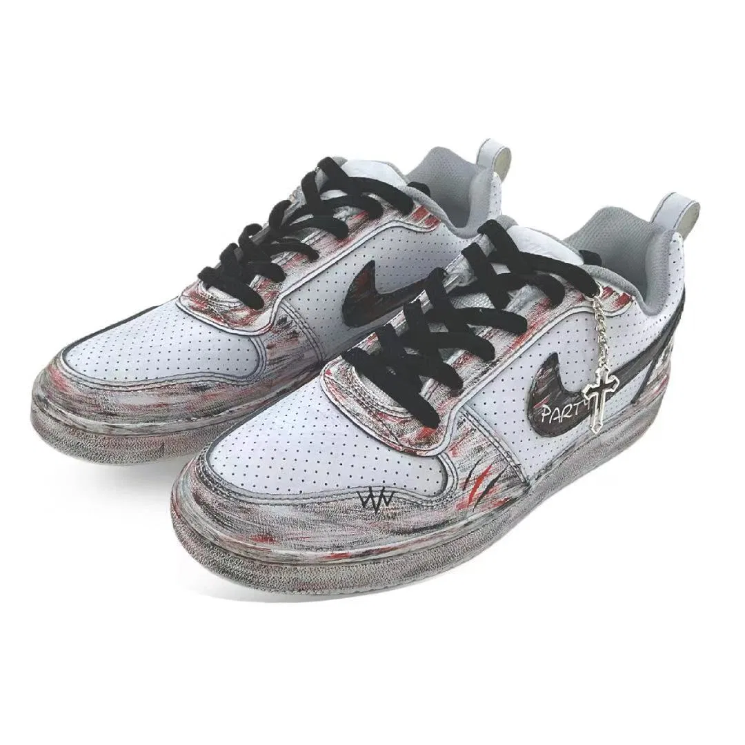 Кроссовки Nike Court Borough Carnival Party Light Gray — фото 4