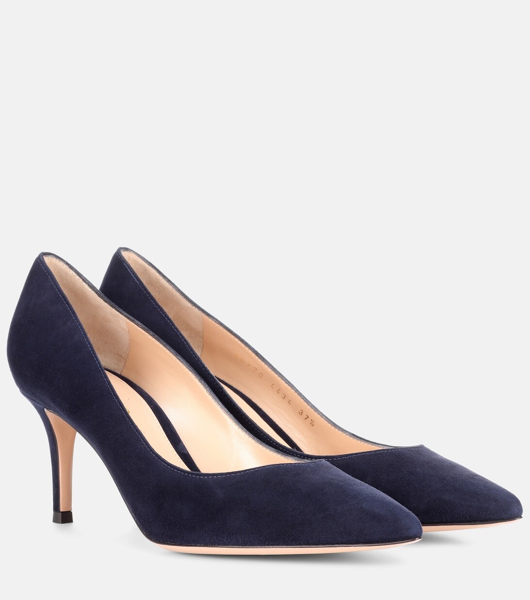 Замшевые туфли Gianvito 70 Gianvito Rossi, синий
